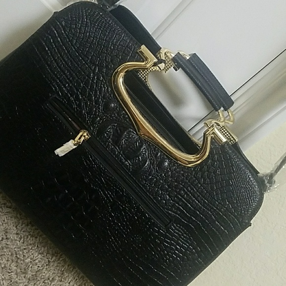 Stachel black alligator skin purse - Picture 5 of 11